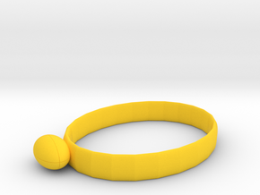 Ring of Football in Yellow Processed Versatile Plastic: Medium