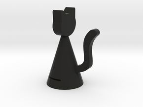Cat note clip in Black Natural Versatile Plastic