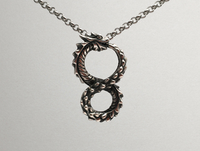 Ouroboros Dragon from Altered Carbon in Antique Silver