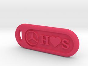 BenZ keychain  in Pink Processed Versatile Plastic