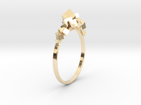 Cristal in 14k Gold Plated Brass