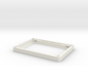 Matrix Orbital 5.0" Smooth Bezel Mount (Rev1.0) in White Natural Versatile Plastic