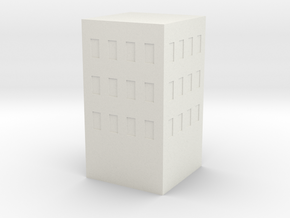 Simple Building in White Natural Versatile Plastic: Medium