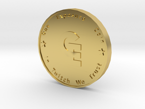 One Exposure Coin in Polished Brass: Medium