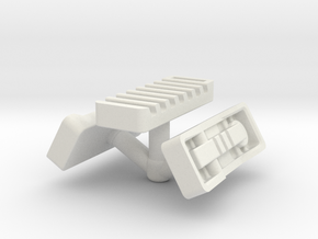Korbanth Crossguard 2.0 - Emitter Inserts Style1 in White Natural Versatile Plastic