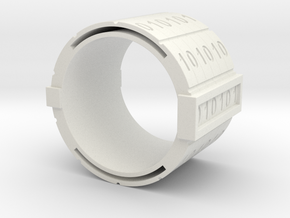 nfc binary ring in White Natural Versatile Plastic