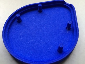 DropBeacon-Base-With-Snap-Mechanism-20140221 in Blue Processed Versatile Plastic