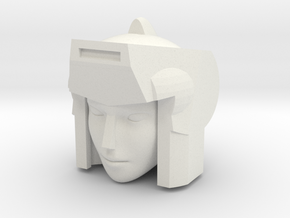 Lancer Head for POTP Moonracer in White Premium Versatile Plastic
