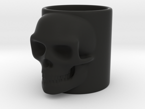 Skull Shot in Black Natural Versatile Plastic