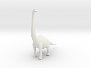Brachiosaurus in White Natural Versatile Plastic