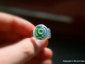 Green & Blue Lantern Hal Jordan Ring Sz 11 in Black Natural Versatile Plastic