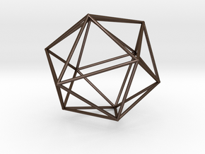 Isohedron small in Polished Bronze Steel