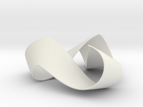 Folded Trigram in White Natural Versatile Plastic: Extra Large