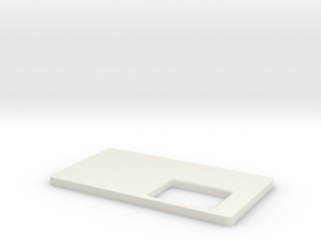 Brick Mechanical Squonk Mod Panel in White Natural Versatile Plastic