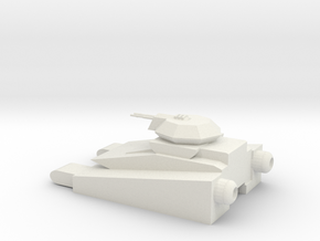 Sci-fi Tank 3 in White Natural Versatile Plastic