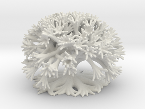 Curly Tree: 10 Divisions in White Natural Versatile Plastic