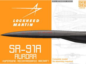 Lockheed Martin SR-91 Aurora in Black Natural Versatile Plastic: 1:144