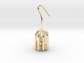 Birdcage in 14k Gold Plated Brass: Small