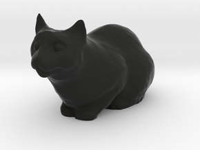 1/20 Cat Loaf  in Black Natural Versatile Plastic