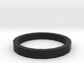 MEDIUM BOLD RING in Black Natural Versatile Plastic: 5 / 49