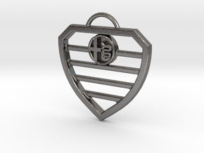 Alfa Grille Necklace in Polished Nickel Steel