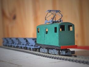 N6.5 loco body for Rokuhan shorty chassis in Tan Fine Detail Plastic