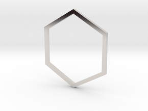 Hexagon 16.92mm in Platinum