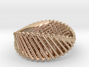 Ring 21 in 14k Rose Gold Plated Brass