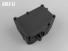 RC8B3 Large Receiver Box in Black Natural Versatile Plastic