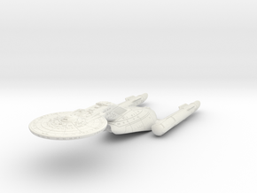 Federation Wellington Class I  LtCruiser 8" (TOS V in White Natural Versatile Plastic