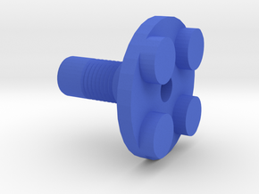 Toy Handle: 2x2 Circle in Blue Processed Versatile Plastic