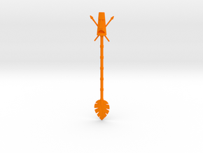 Tiki Pop Swizzle Stick in Orange Processed Versatile Plastic