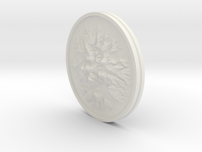 Sutter Buttes Coin in White Natural Versatile Plastic