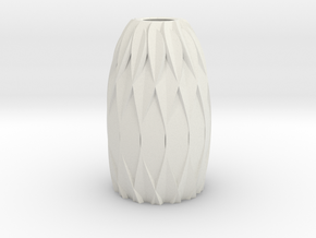 MV Collection - MINI Vase1 in White Natural Versatile Plastic