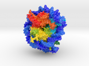 Nucleosome - 1ID3 in Glossy Full Color Sandstone