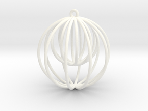Ballception Xmas Ball in White Processed Versatile Plastic