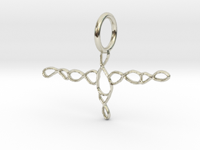 Tangled Figure 8 Pendant in 14k White Gold