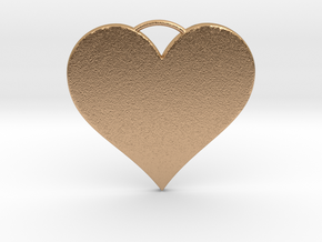 Heart Pendant in Natural Bronze