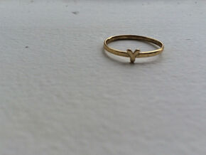 Y Ring in Polished Brass