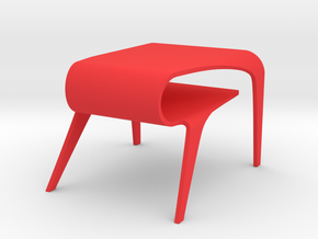 Miniature Cuda Table in Red Processed Versatile Plastic