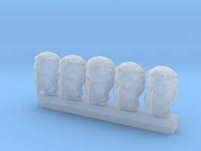 Valkyries Heads (medium) in Tan Fine Detail Plastic