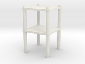 Table shelf in White Natural Versatile Plastic: Medium