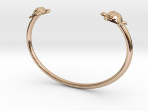 TURTLE LIFE. in 14k Rose Gold Plated Brass: Small