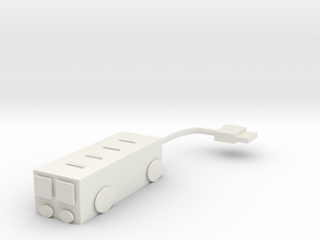 USB in White Natural Versatile Plastic: Medium