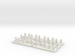 6mm Infantry Platoon in White Natural Versatile Plastic