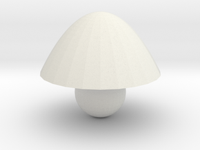 mushroom in White Natural Versatile Plastic: Medium
