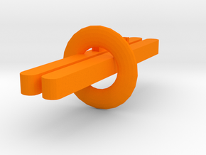 鼓蛋殼.stl in Orange Processed Versatile Plastic: Medium