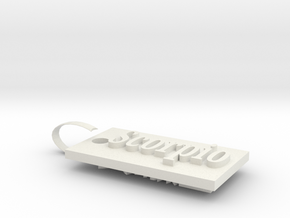 Scorpio Charm in White Natural Versatile Plastic