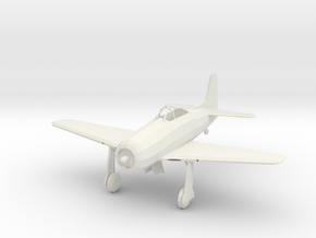 Grumman F8F Bearcat in White Natural Versatile Plastic