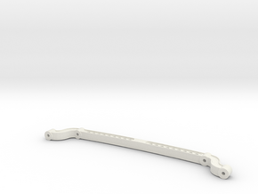 Drilled I-Beam Axle 1/16 in White Natural Versatile Plastic